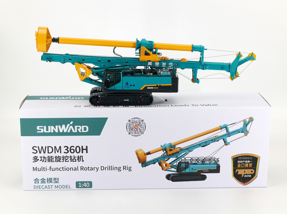 SUNWARD M360H rotary drilling rig aloi penggalian cerucuk asas model mainan mesin kejuruteraan