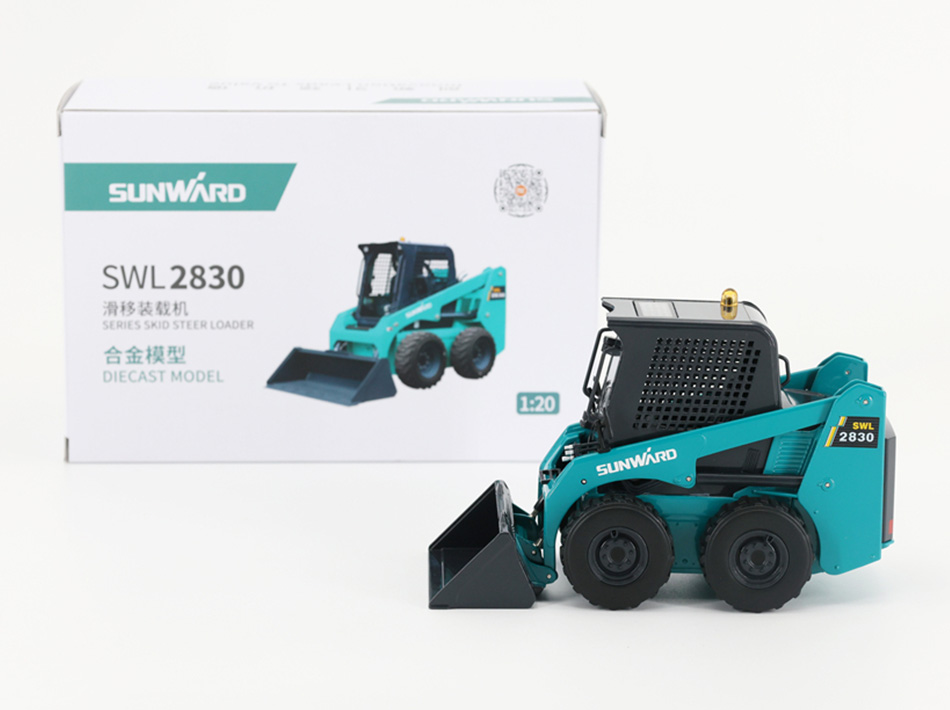 Jentera Pembinaan Skid Steer Loader Model Skala 1:20 Aloi